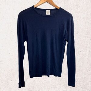 Kids Long Sleeve Tee - Navy Blue